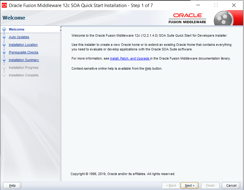 Oracle SOA Suite 12c 12.2.1.4.0 quickstart installation guide ...