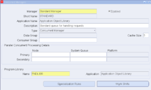 Oracle Concurrent Manager Setup