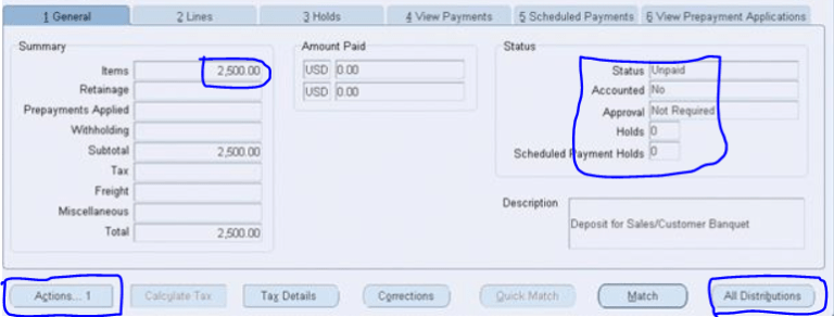 Create Prepayment Invoice in Oracle Account Payables -oracleappshelp.com